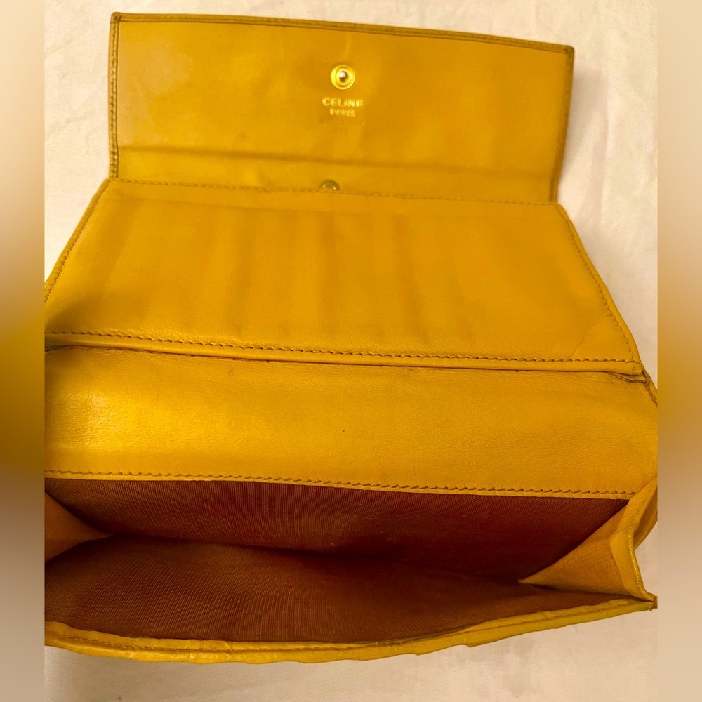 Celine Macadam Trifold Kiss Long Wallet ❤️ - Picture 9 of 12